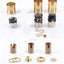 2 Lámparas colgantes E26/E27 latón natural interruptor