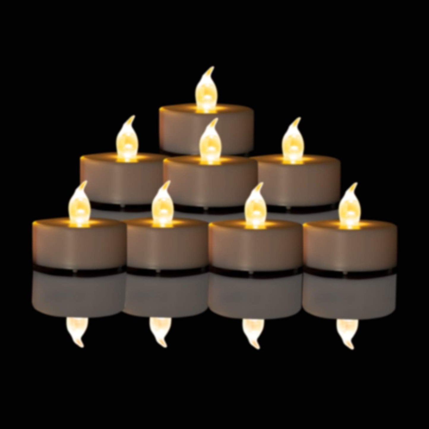 12 Velas LED Té Blanco Cálido Parpadeo 200h Decoración