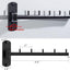 Percha brazo oscilante acero inox plegable pared 2 pzas negro