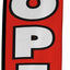 Bandera señal publicitaria tipo Swooper 12ft Rojo Amarillo