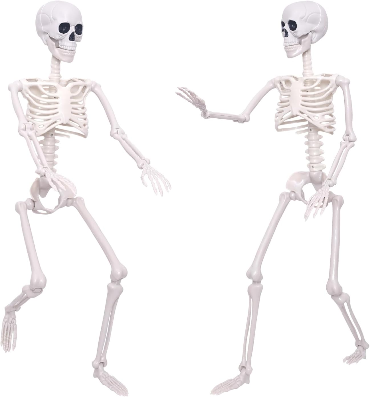 2 Esqueletos Decorativos Halloween 3ft Articulados