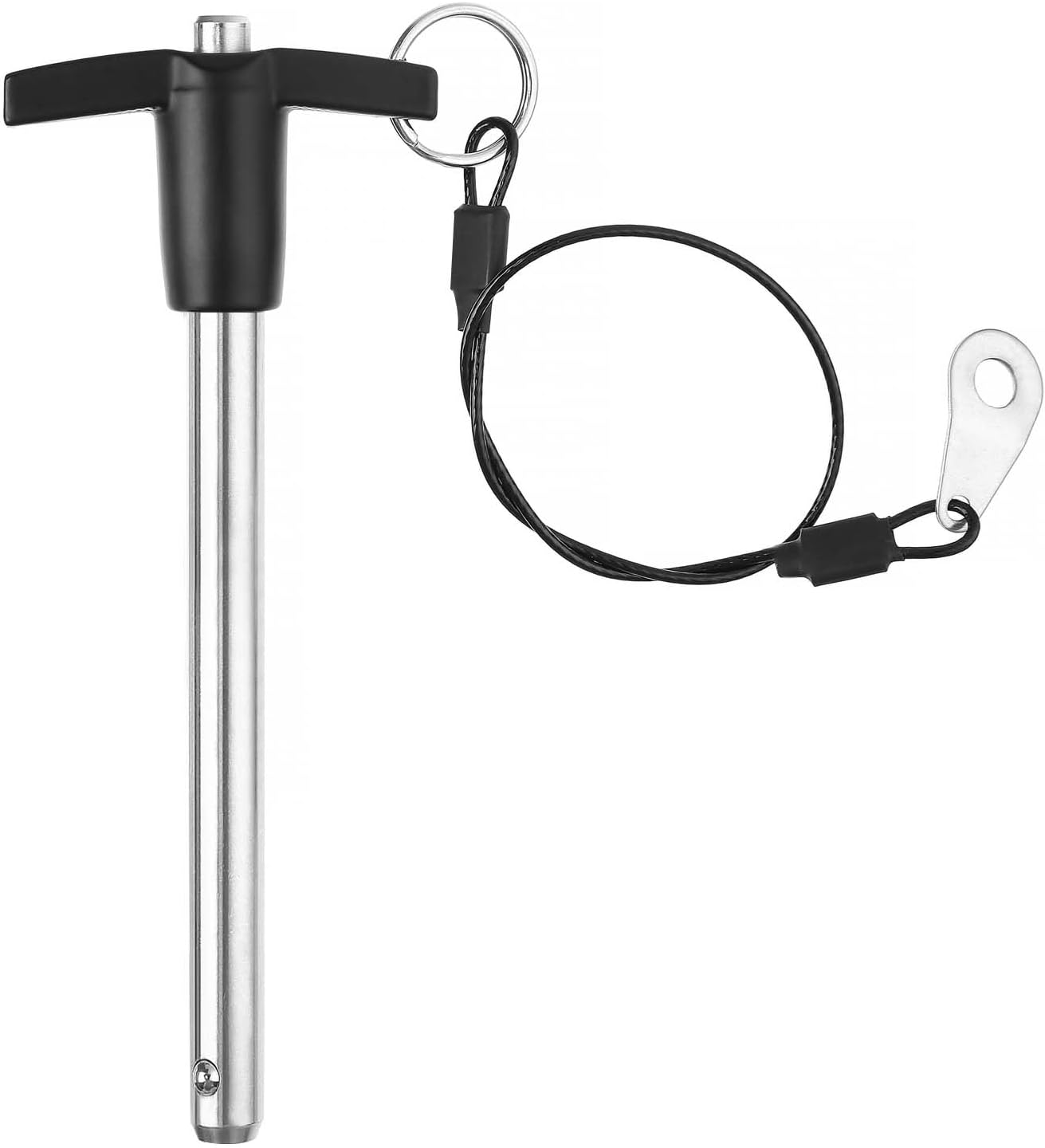 Pasador liberación rápida mango T 3/8pulg acero inox botón presión