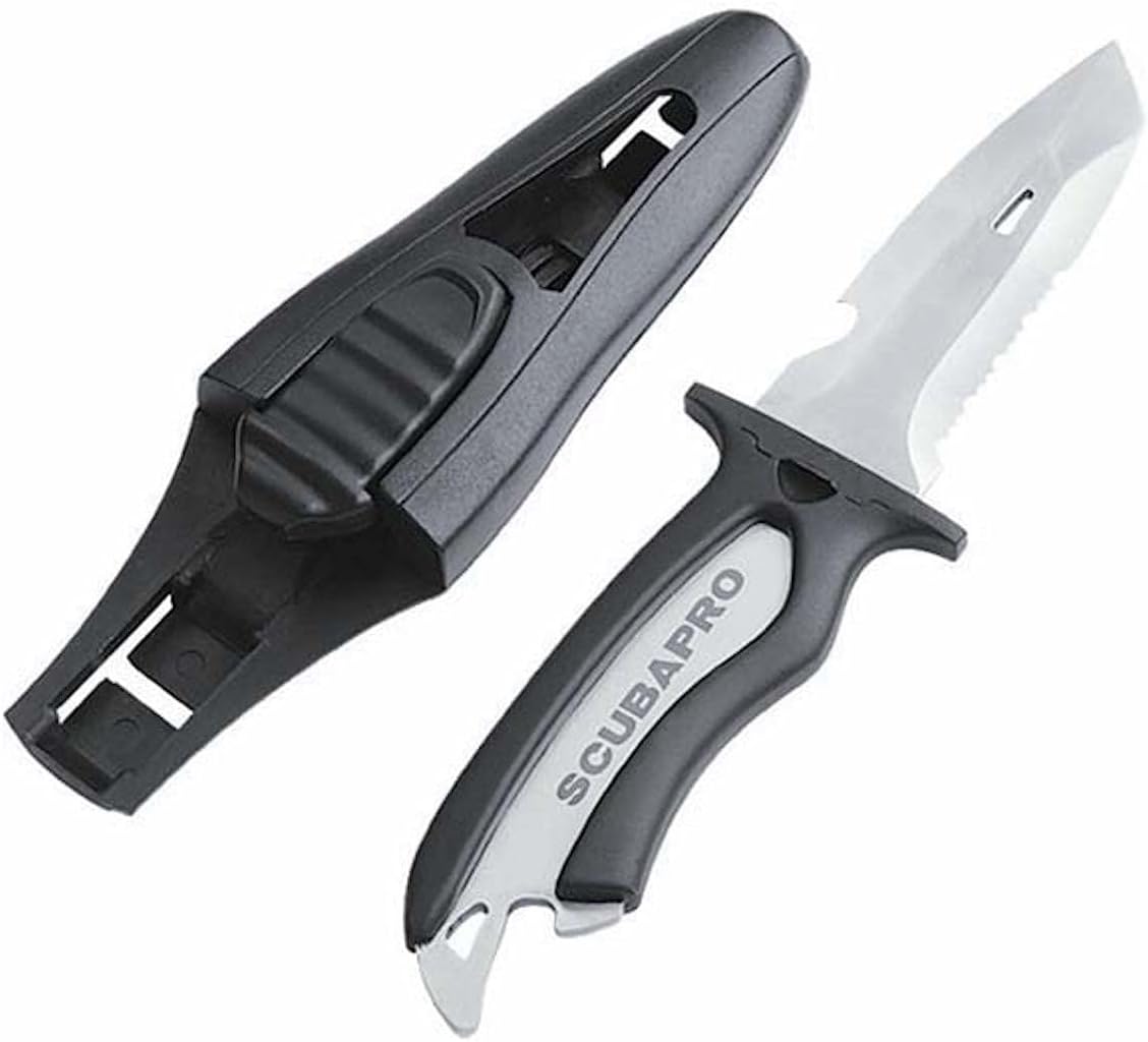 Cuchillo buceo acero inox hoja 3.5pulg