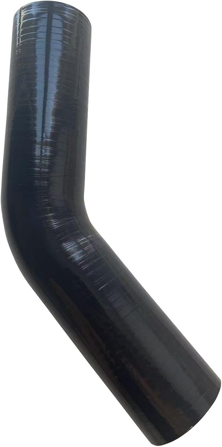 Acoplador codo manguera silicona 45 grados 2.75"