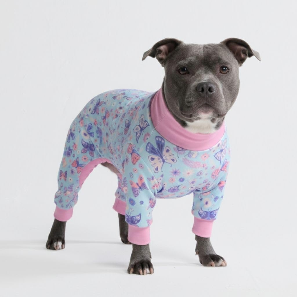 Pijama perro traje recuperación 3XL sueños mariposas