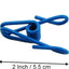 Clips metal PVC 2pulg 10 colores 20uds para ropa papel bolsas
