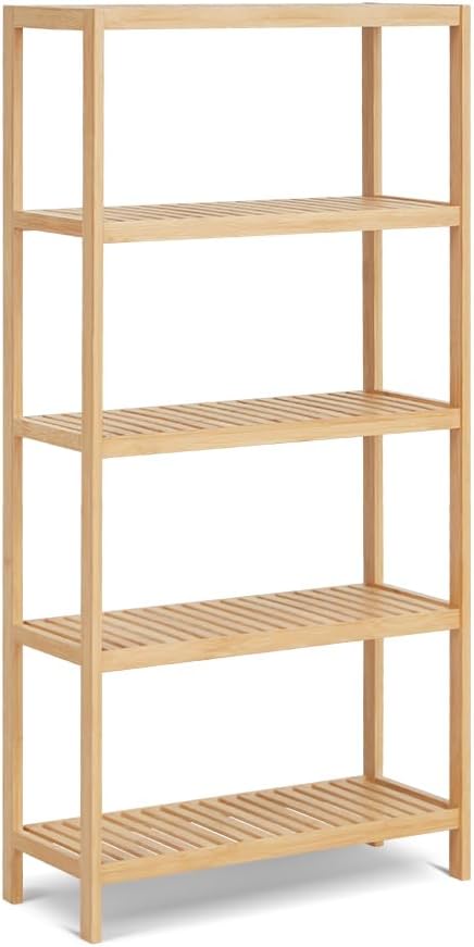 Estantería bambú 5 niveles baño cocina oficina