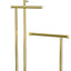 Organiz. joyas soporte collares árbol 3 niveles blanco dorado