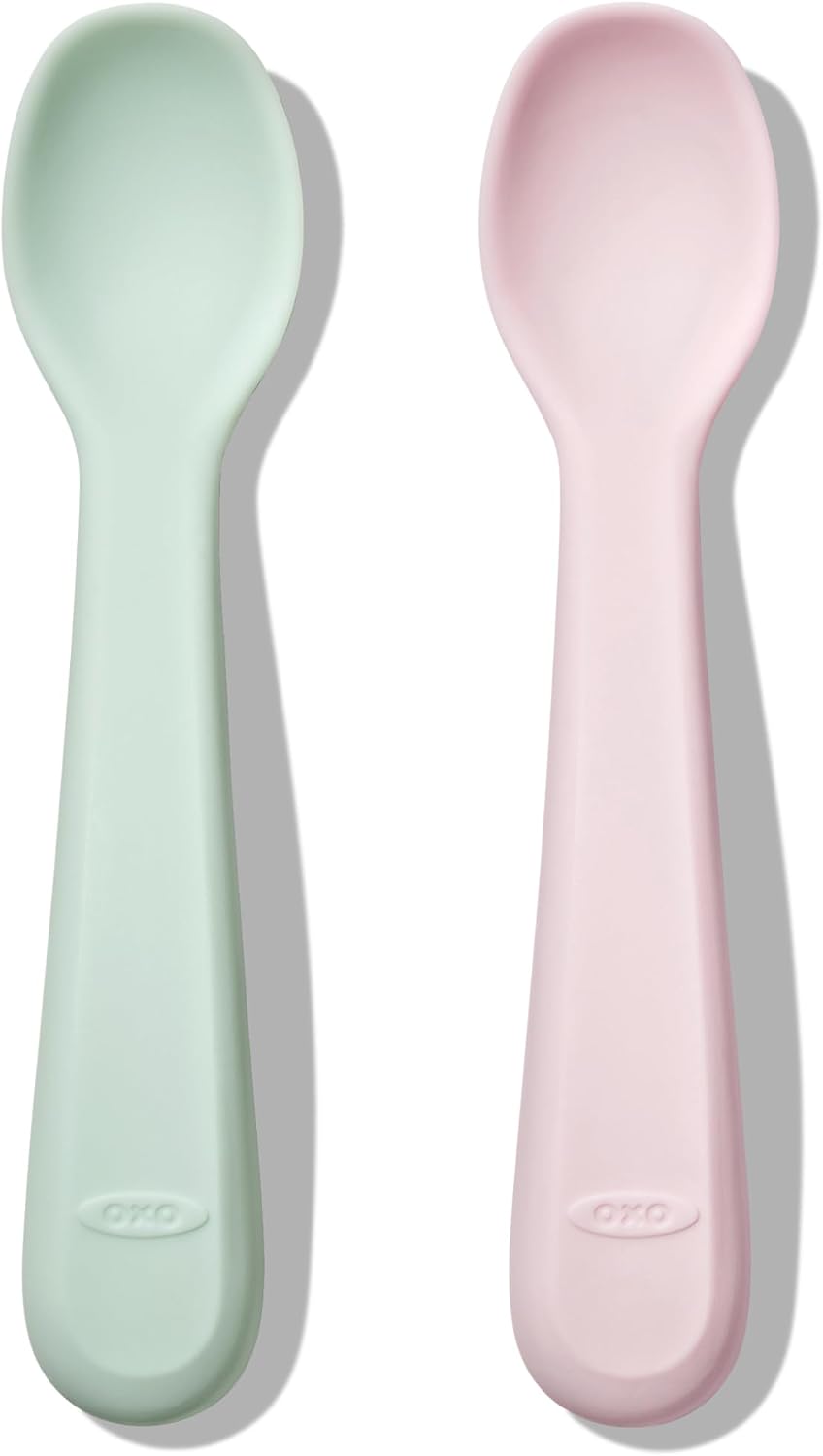2 Pzas Cucharas Silicón Flor y Ópalo