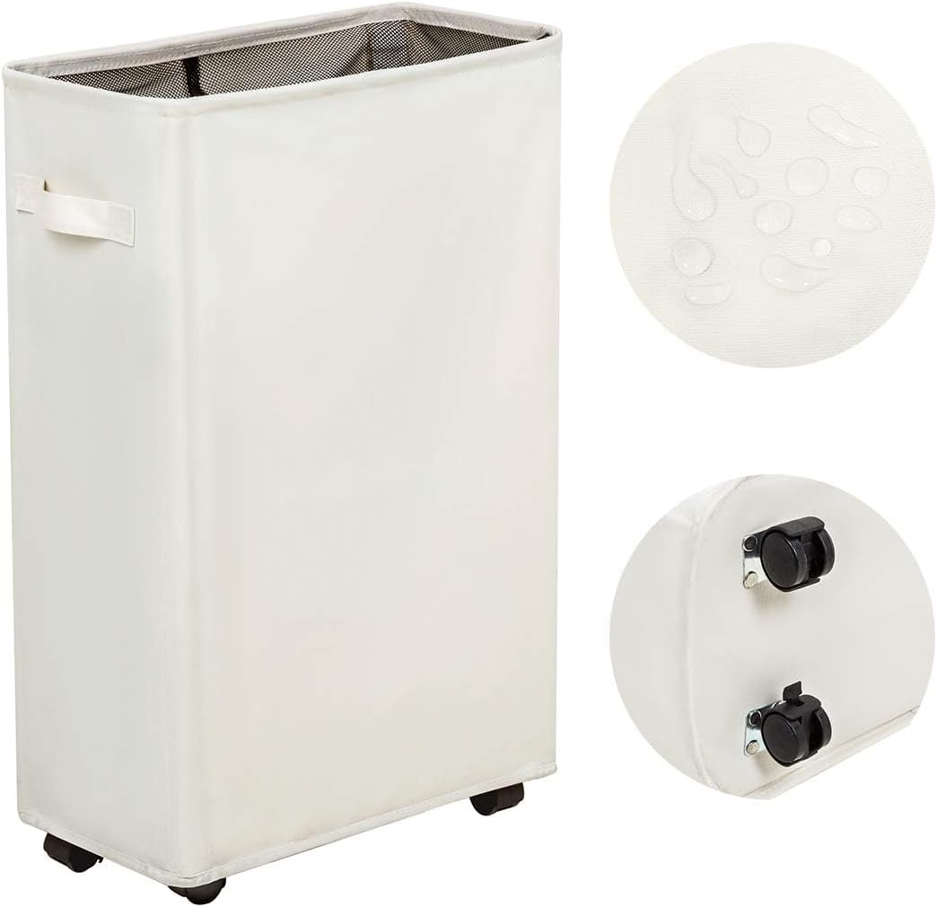 Cesta ropa sucia delgada 52l diseño esquina
