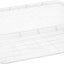 Caja plástico transparente organiz. apilable hogar