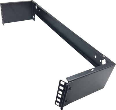 Soporte pared 19pulg 2U con bisagras estante 6pulg para equipos