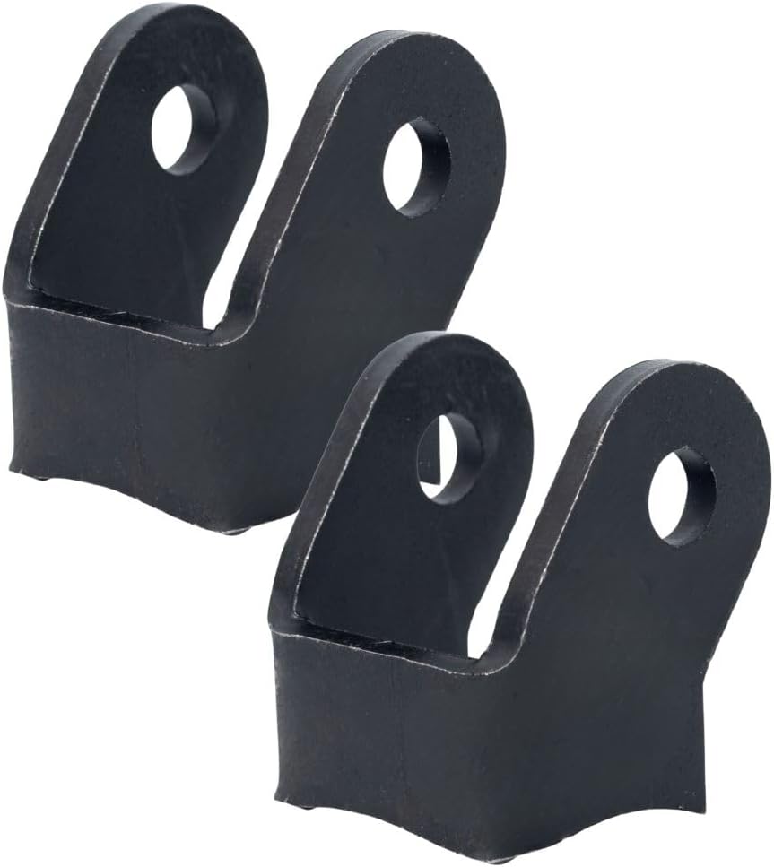 2 Soportes Choque Curvados Negro para Remolques