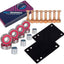 Pack patineta acero 1" almohadillas 1/8" ABEC-7
