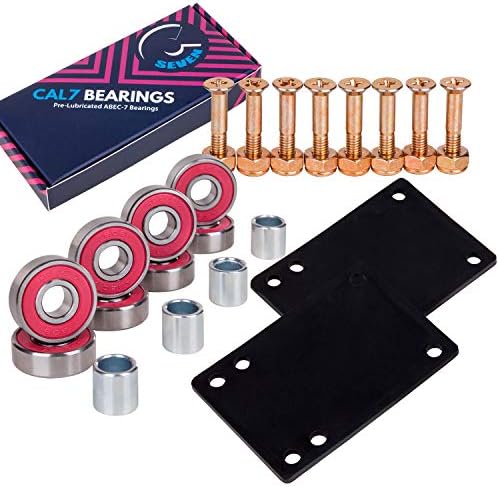 Pack patineta acero 1" almohadillas 1/8" ABEC-7