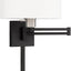 Soporte pared brazo oscilante 24.25pulg negro tela