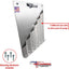 Soporte almacenamiento bridas aluminio plateado