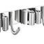 Soporte pared escoba trapeador acero inox 3 estantes