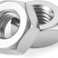 100 Tuercas Hex Inox 304 Brillante para Barcos y Autos