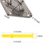 Kit hamaca acero inox para anclaje pared techo