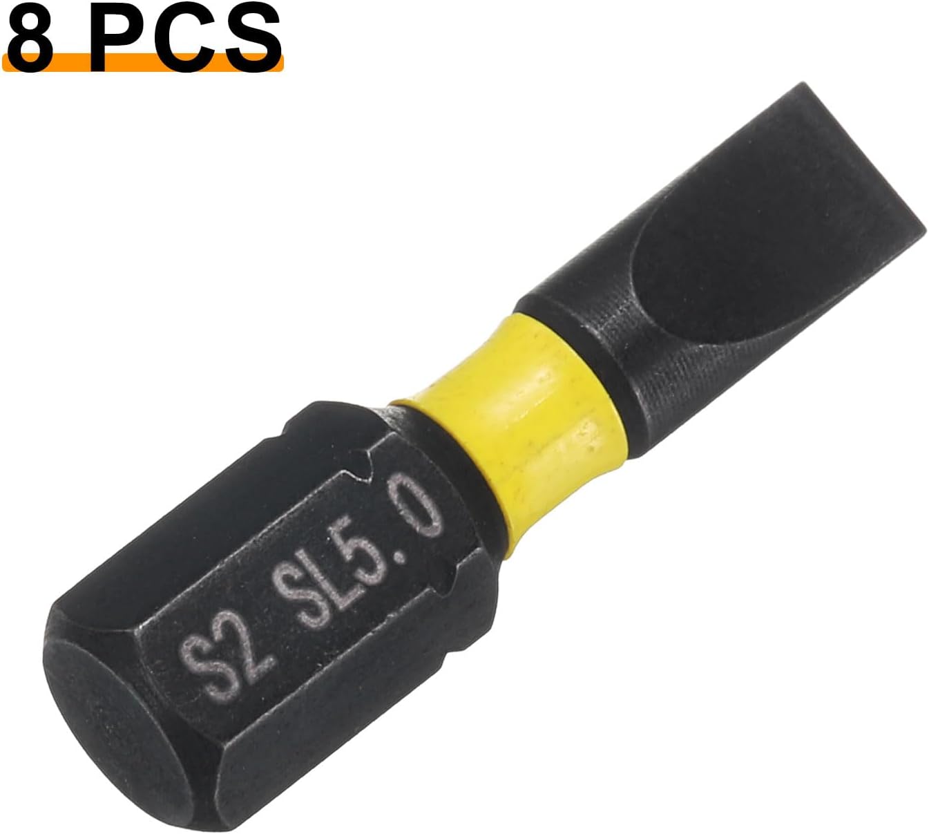 8 Pzas Broca Destornillador Ranurado 1/4 Hexagonal 25mm