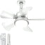 Ventilador techo con luces LED 3 colores control remoto