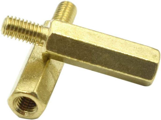 Separador macho hembra latón hexagonal 50 pzas