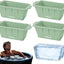 Molde hielo silicona 4 pzas 18lb reutiliz. verde