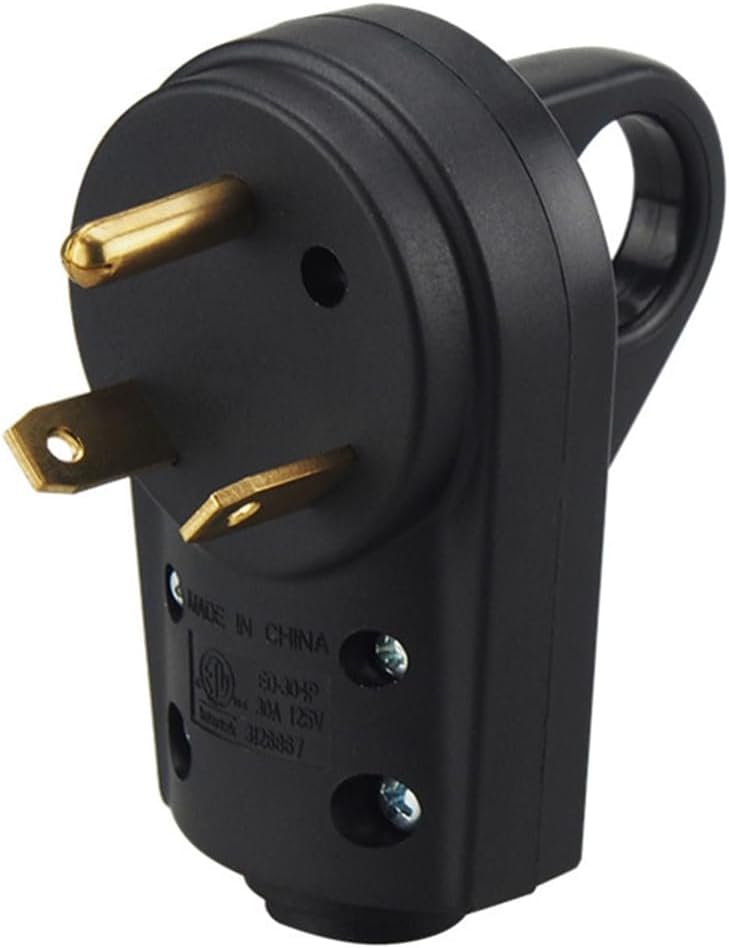 Enchufe RV 30A NEMA TT-30P 125V con mango desenchufe