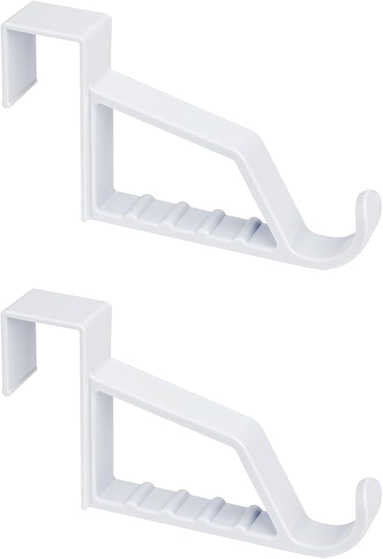 2 Ganchos para puerta blanco organizador almacenamiento