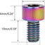 4 Pzas Tornillo Titanio M6x10mm Hexagonal Allen