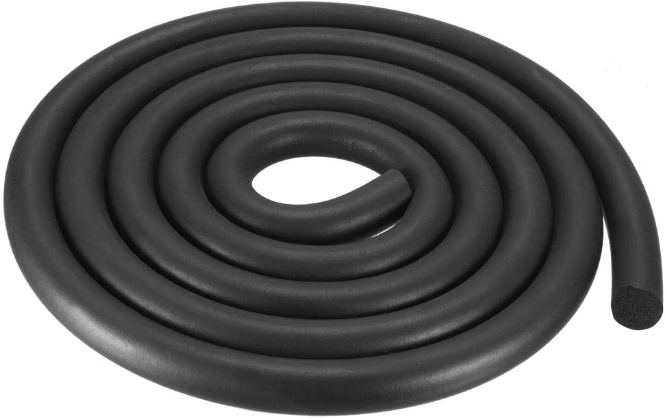 Tira sello espuma 0.63pulg 6.6ft color negro