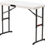 Mesa plegable ajustable 4ft almendra