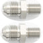 Adaptador acero inox 6AN a M10x1.0 pack 2