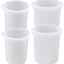 4 Tazas Medidoras Silicón para Derretir Chocolate 8.5 y 11.8oz