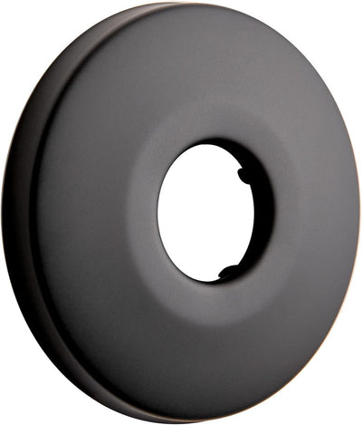 Brida brazo ducha 2.5pulg placa escudo repuesto negro mate