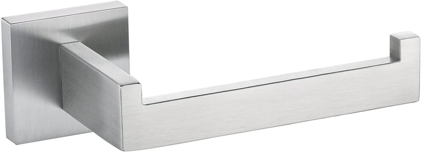 Soporte papel higiénico níquel acero inox cuadrado cocina