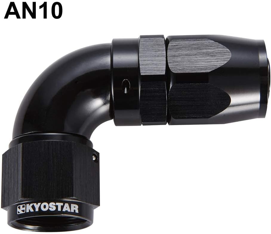 Accesorios 90 grados línea combustible aceite trenzada negra