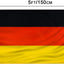 Bandera Alemania 3x5ft poliéster doble costura ojales latón