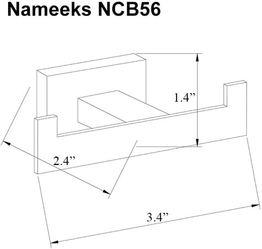 Gancho para Baño Negro Mate de Acero Inox Resistente
