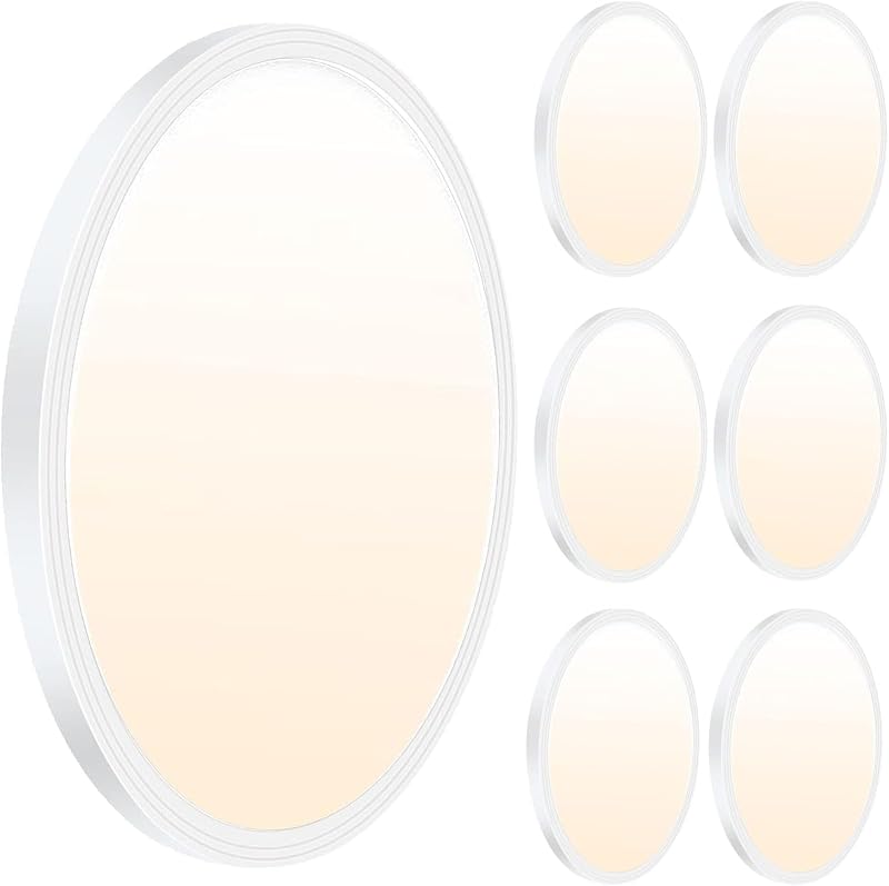 6 Luces LED Techo 12" 3 Colores 120V Superficie Delgada
