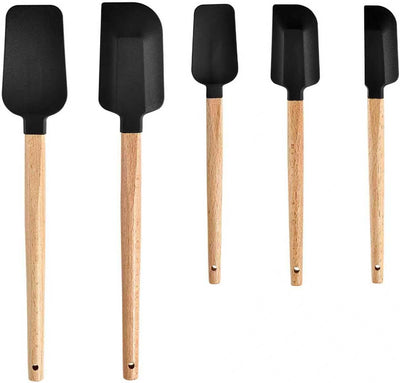 Set 5 Espátulas Silicona Antiadherentes Cuchara Raspador