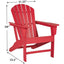 Silla patio Sundown Treasure Adirondack HDPE color rojo