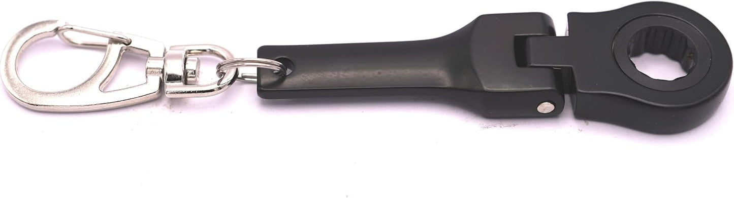 Llavero anillo llave carraca 10mm con cinta métrica
