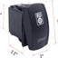 Kit interruptor basculante estéreo 12V 20A comp auto SUV ATV