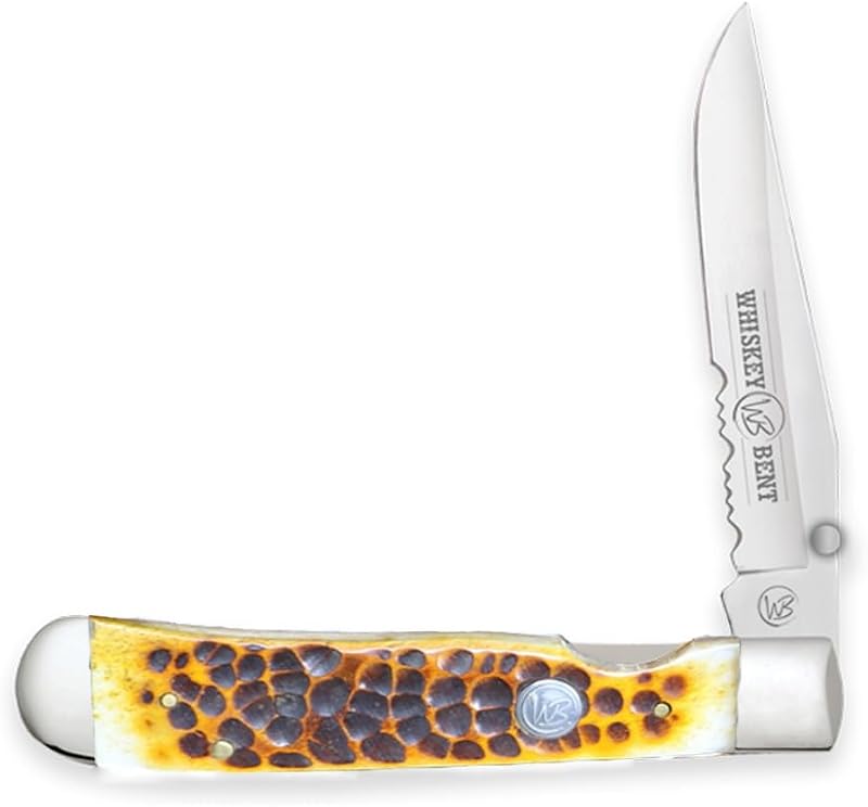 Cuchillo plegable 4.125pulg acero inox 440C dentado