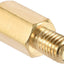 Separador M5x12mm latón hexagonal PCB 20 pzas