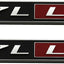 Placa identificación motor LT1 5.7L 2 Pzas rojo cromado