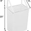 Cesta malla soporte metal blanco para colgar