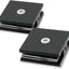 Abrazadera vidrio latón 2 Pzas para 5/16-3/8" negro mate